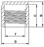 DETAIL2559 AB Threaded Gas Caps _technical drawing