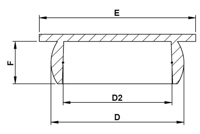 Smooth Cover Plugs (DA)Smooth Cover Plug for hydraulics_DA drawing