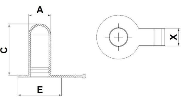 Quick Connector Plugs (DS)Sealing for Female Quick Connectors_technical drawing