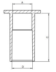 DETAIL2604 Cylindrical Cap with Flange_GR drawing