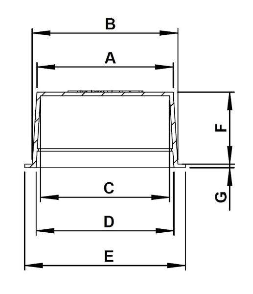Universal Protectors (NA)Universal Protector_NA technical drawing