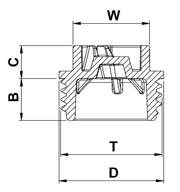 DETAIL2550 Threaded Gas Plugs drawing